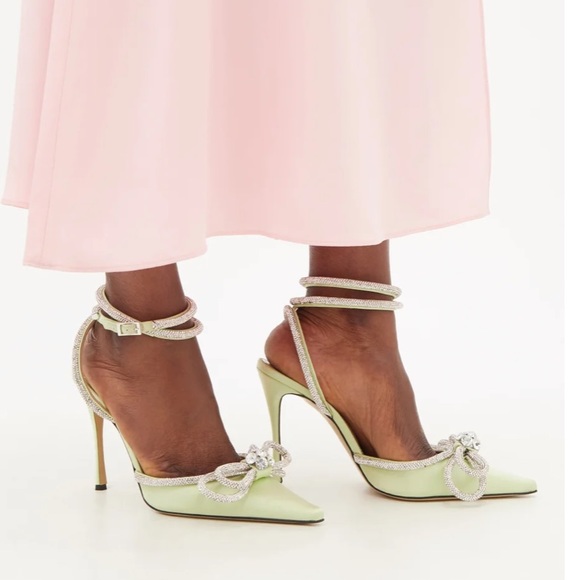 MACH & MACH
Double Bow crystal and silk-satin pumps size 38.5 EU/IT - Picture 3 of 5
